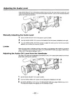 Preview for 81 page of Panasonic AJ-D910 Operating Instructions Manual