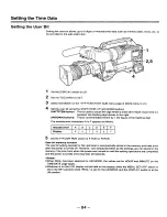 Preview for 84 page of Panasonic AJ-D910 Operating Instructions Manual