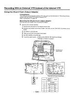 Preview for 104 page of Panasonic AJ-D910 Operating Instructions Manual