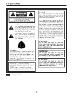 Предварительный просмотр 2 страницы Panasonic AJ-D910WAP Operating Instructions Manual