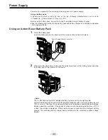 Предварительный просмотр 23 страницы Panasonic AJ-D910WAP Operating Instructions Manual