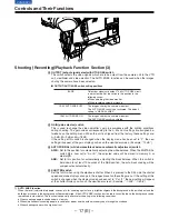 Предварительный просмотр 17 страницы Panasonic AJ-D910WB Operating Instructions Manual