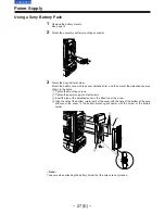 Предварительный просмотр 27 страницы Panasonic AJ-D910WB Operating Instructions Manual