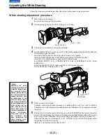 Предварительный просмотр 33 страницы Panasonic AJ-D910WB Operating Instructions Manual