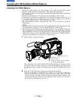 Предварительный просмотр 71 страницы Panasonic AJ-D910WB Operating Instructions Manual