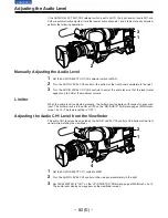 Предварительный просмотр 82 страницы Panasonic AJ-D910WB Operating Instructions Manual