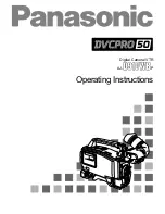 Preview for 1 page of Panasonic AJ-D910WBP Operating Instructions Manual