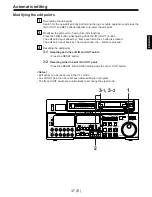 Предварительный просмотр 37 страницы Panasonic AJ-D960E Operating Instructions Manual