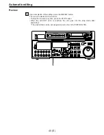 Предварительный просмотр 40 страницы Panasonic AJ-D960E Operating Instructions Manual