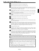 Предварительный просмотр 47 страницы Panasonic AJ-D960E Operating Instructions Manual