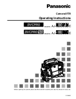 Panasonic AJ- E Operating Instructions Manual preview