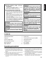 Preview for 3 page of Panasonic AJ-FRC27E Operating Instructions Manual