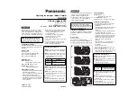 Preview for 1 page of Panasonic AJ-GPS910G Operating Instructions