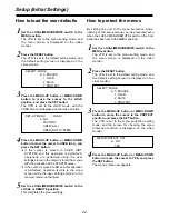 Предварительный просмотр 22 страницы Panasonic AJ-HD130 Operating Instructions Manual