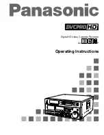 Panasonic AJ-HD1500P Operating Instructions Manual предпросмотр