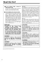 Предварительный просмотр 2 страницы Panasonic AJ-HDP2000P Operating Instructions Manual