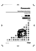 Panasonic AJ-HDX400E Operating Instructions Manual preview