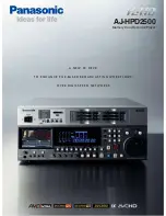 Panasonic AJ-HPD2500 Brochure preview