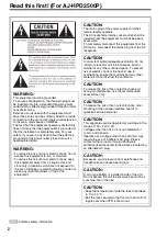 Preview for 2 page of Panasonic AJ-HPD2500 Operating Instructions Manual
