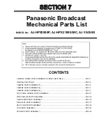 Panasonic AJ-HPX2000P Parts List предпросмотр