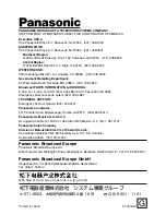 Preview for 12 page of Panasonic AJ-MC900G Operating Instructions Manual