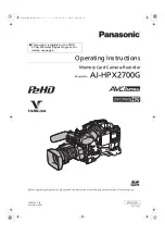 Preview for 1 page of Panasonic AJ-P2C002SG Operating Instructions Manual