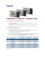 Preview for 1 page of Panasonic AJ-P2C064AG Specifications
