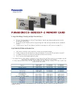 Panasonic AJ-P2C064AG Specifications предпросмотр