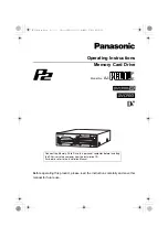 Panasonic AJ-PCD10E Operating Instructions Manual preview