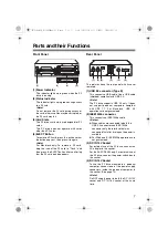 Предварительный просмотр 7 страницы Panasonic AJ-PCD20EJ Operating Instructions Manual