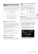 Preview for 43 page of Panasonic AJ-PD500P Operating Instructions Manual