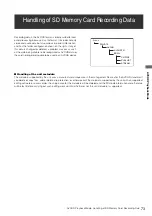 Preview for 73 page of Panasonic AJ-PD500P Operating Instructions Manual