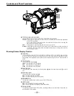 Предварительный просмотр 22 страницы Panasonic AJ-PD900 Operating Instructions Manual