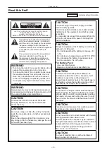 Предварительный просмотр 2 страницы Panasonic AJ-PX230E Operating Instructions Manual