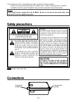 Preview for 2 page of Panasonic AJ-RP900EN Operating Instructions Manual