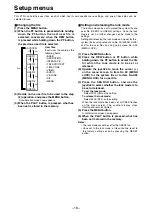 Предварительный просмотр 18 страницы Panasonic AJ-SD93 Operating Instructions Manual