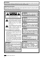 Preview for 2 page of Panasonic AJ-SD965p Operating Instructions Manual