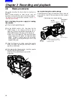 Preview for 20 page of Panasonic AJ-SDX900E Operating Instructions Manual