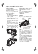 Предварительный просмотр 24 страницы Panasonic AJ-SPC700 Operating Instructions Manual