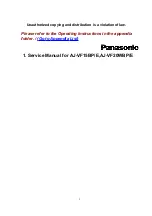 Preview for 2 page of Panasonic AJ-VF15BE Service Manual