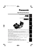 Предварительный просмотр 1 страницы Panasonic AJ-VF15BP Operating Instructions Manual