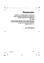 Panasonic AJ-YA350G Installation Manual preview