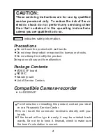 Preview for 2 page of Panasonic AJ-YA610 Operating Instructions Manual