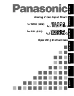 Preview for 1 page of Panasonic AJ-YA931G Operating Instructions Manual