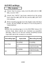 Preview for 12 page of Panasonic AJ-YAD455 Operating Instructions Manual