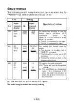 Preview for 14 page of Panasonic AJ-YAD455 Operating Instructions Manual