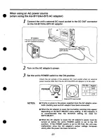 Предварительный просмотр 27 страницы Panasonic AJD200 - DVC PRO Operating Instructions Manual