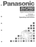 Предварительный просмотр 1 страницы Panasonic AJD200P - DVC PRO Operating Instructions Manual