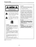 Предварительный просмотр 2 страницы Panasonic AJD700 - DVCPRO RECORDER Operating Instructions Manual