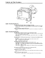 Предварительный просмотр 12 страницы Panasonic AJD700 - DVCPRO RECORDER Operating Instructions Manual